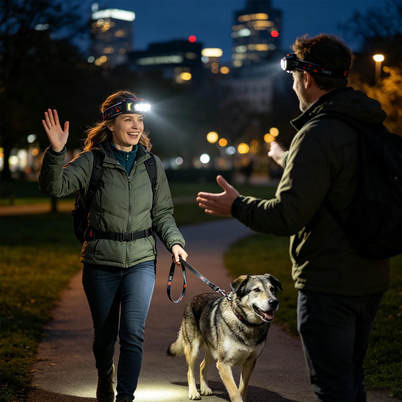 Cycling To Work - Lampe frontale à LED avec détecteur