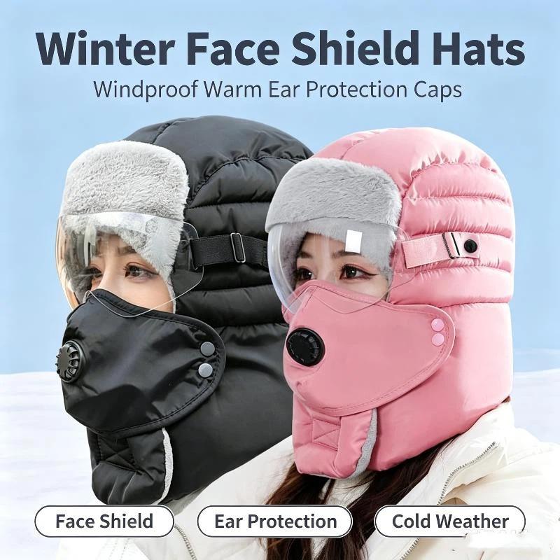 Winter Cycling Commute - Bonnet d'hiver unisexe, chaud, avec protection