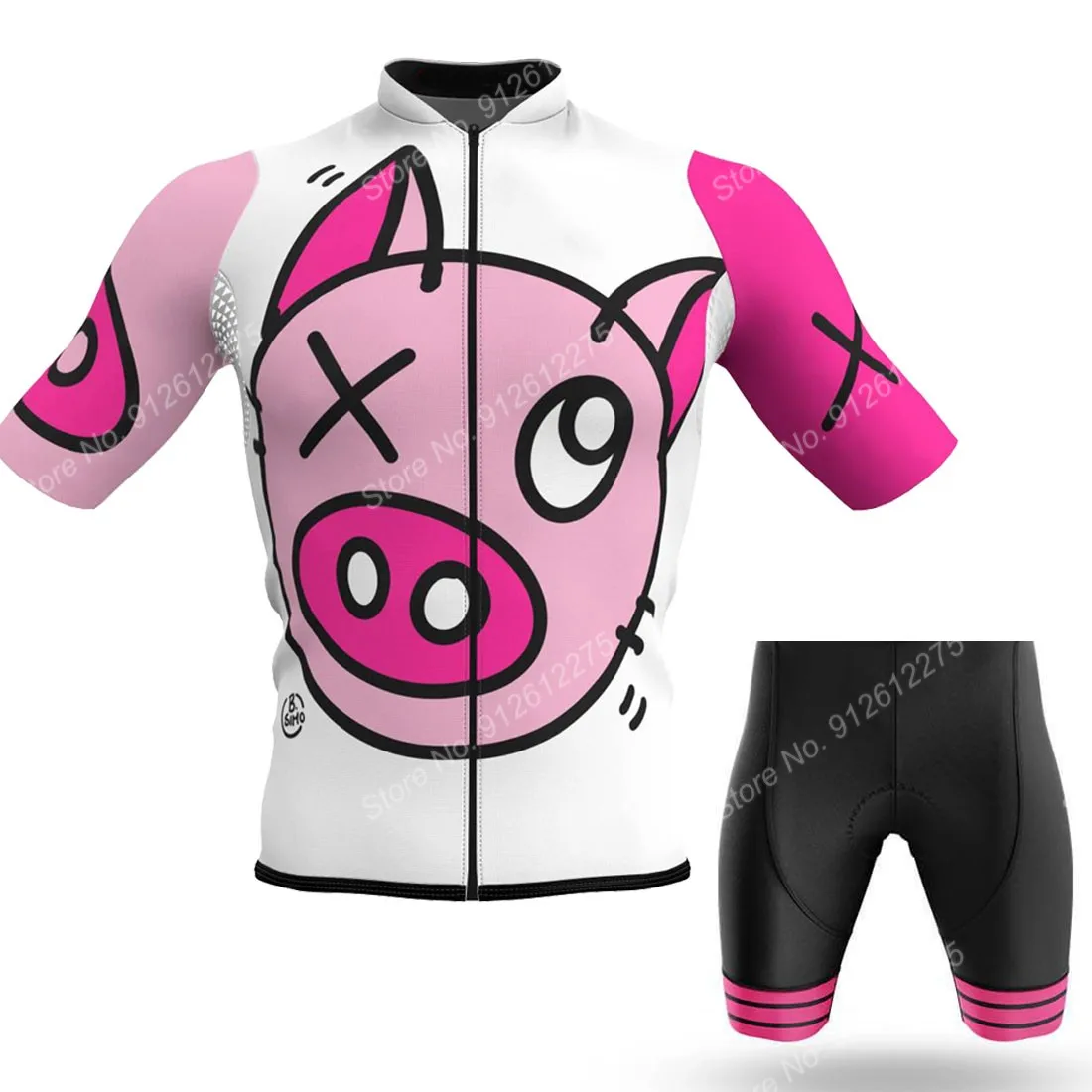 Ensemble dessin animé cochon b - Cycling Commuter Clothing avis et prix