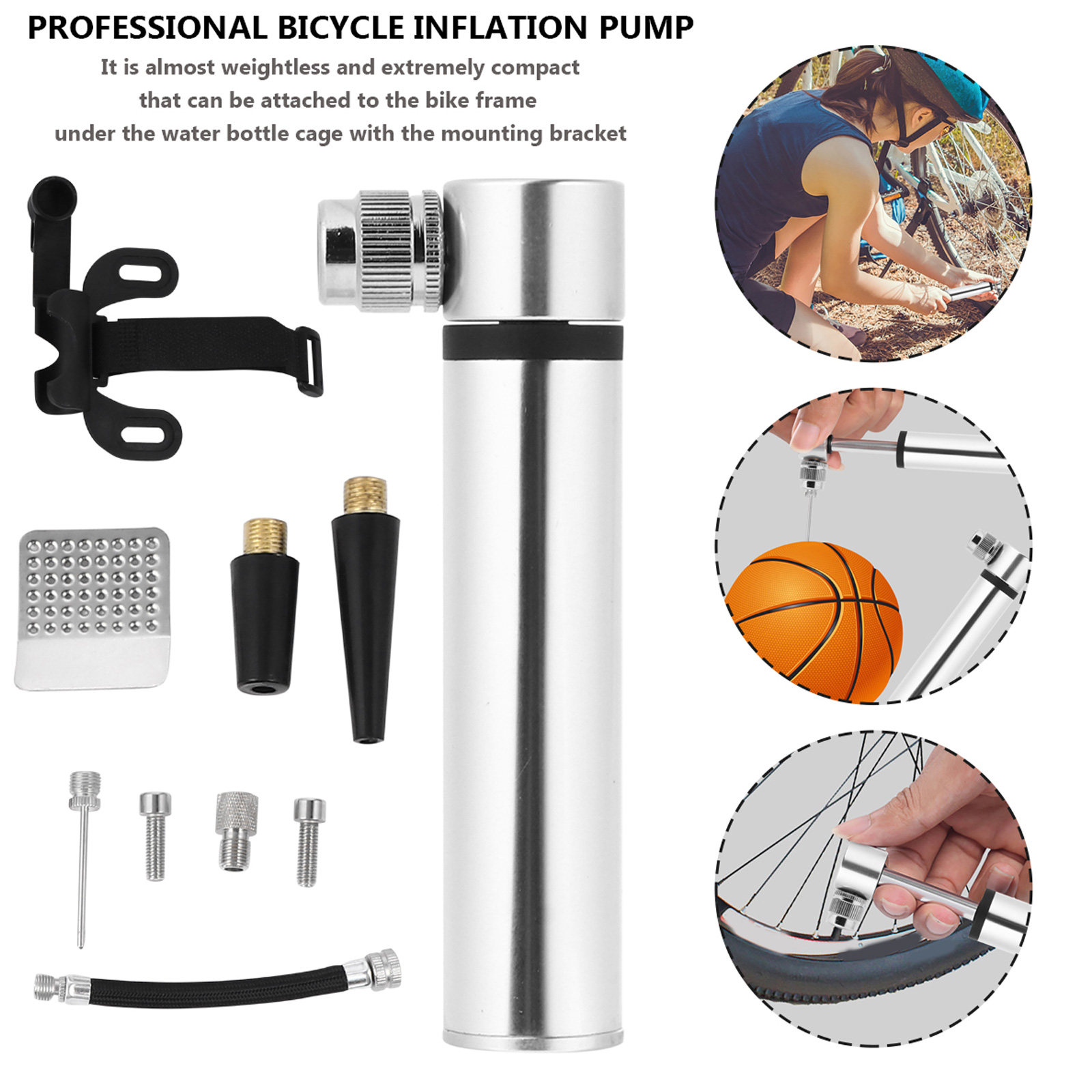 Kit de réparation de pneus et  - Bike Pump Frame Mount avis et prix