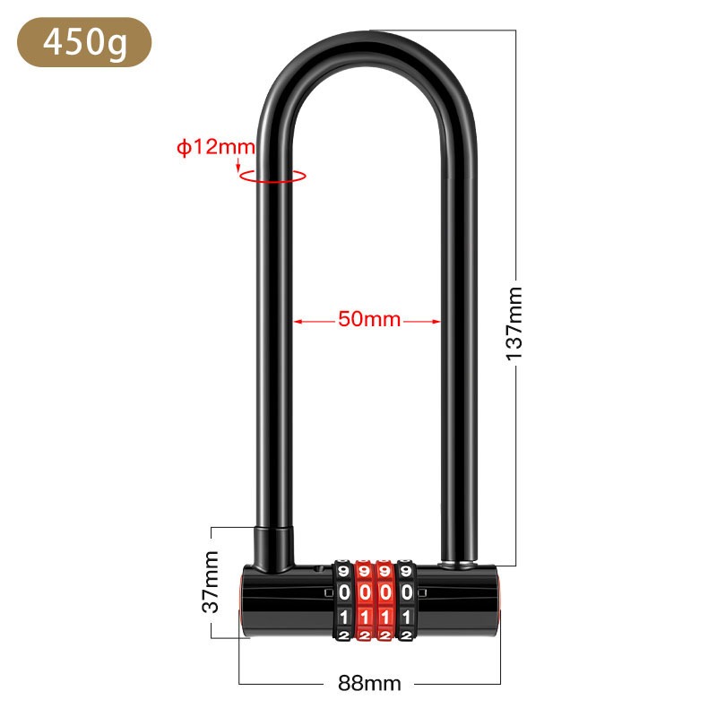 Serrure à combinaison antivol  - U Lock Heavy Duty avis et prix